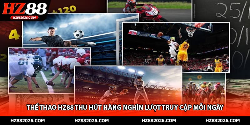 Thể thao HZ88 thu hút hàng nghìn lượt truy cập mỗi ngày